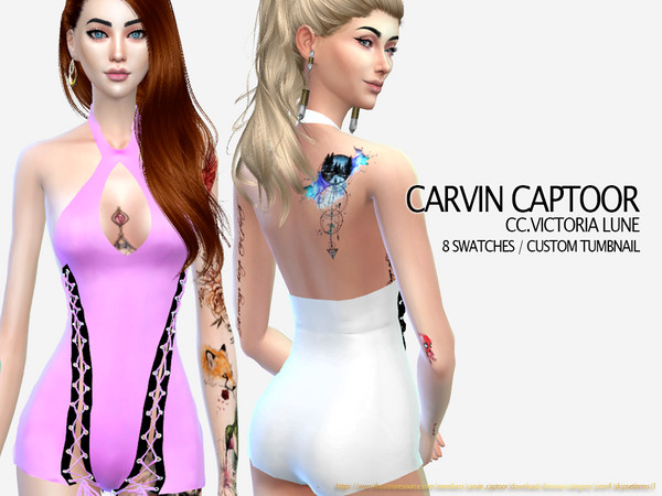 Sims 4 Victoria Lune outfit by carvin captoor at TSR