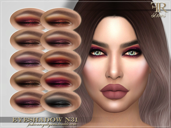 Sims 4 FRS Eyeshadow N31 by FashionRoyaltySims at TSR