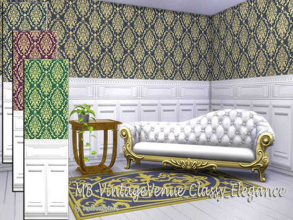 Sims 4 MB Vintage Venue Classy Elegance wallpaper by matomibotaki at TSR