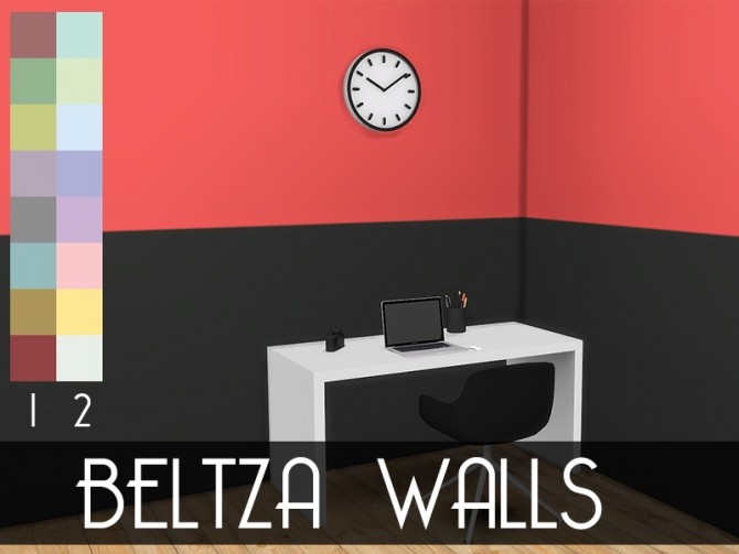 Sims 4 BELTZA WALLS at MODELSIMS4
