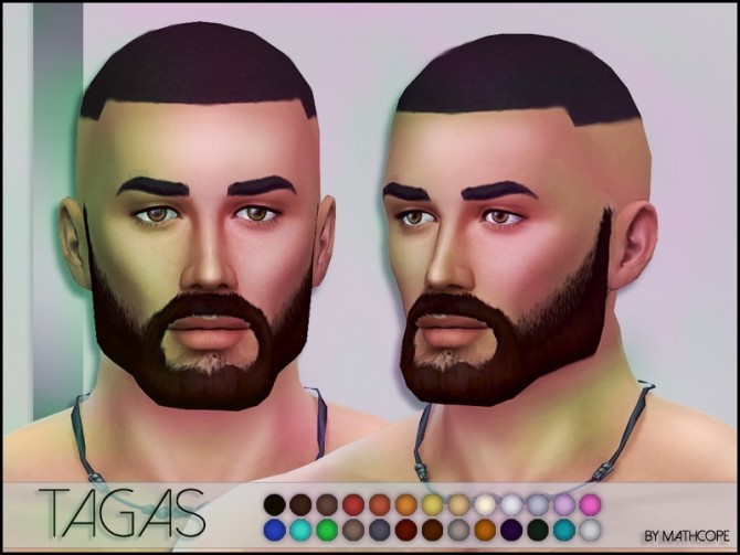 Sims 4 Tagas hair by Mathcope at Sims 4 Studio