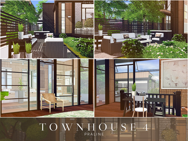 Sims 4 Townhouse 4 by Pralinesims at TSR