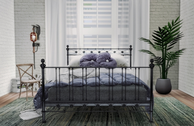 Sims 4 Metal Bed Cc