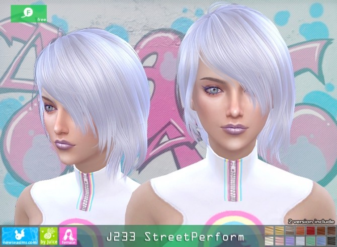 Sims 4 J233 StreetPerform hair at Newsea Sims 4