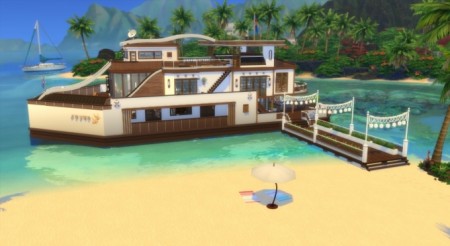 Paradise on the water Yacht by Pyrenea at Sims Artists