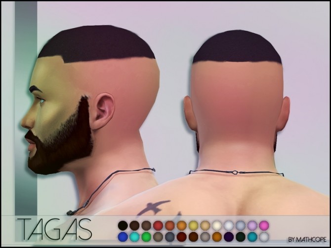 Sims 4 Tagas hair by Mathcope at Sims 4 Studio