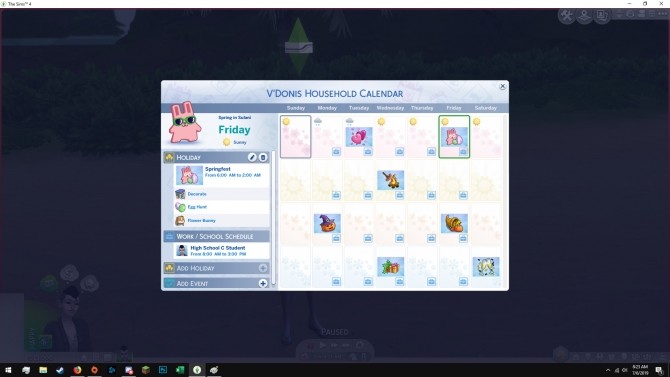 Sims 4 Additional Premade Holidays by erekking at Mod The Sims
