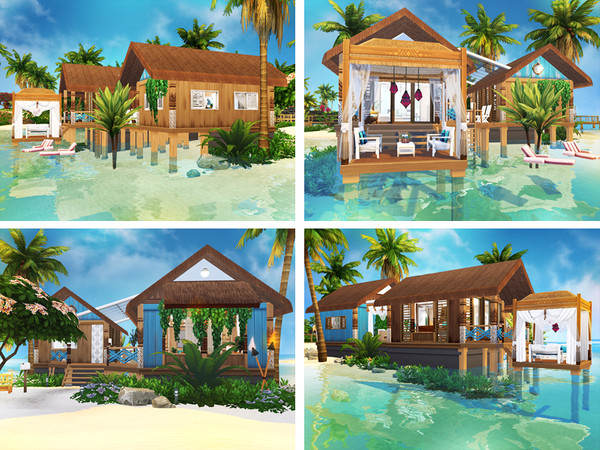 Sims 4 Yasha cosy beach retreat by Rirann at TSR