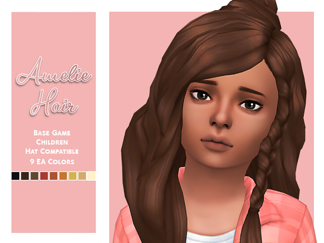 Sims 4 Amelie Hair at MSQ Sims