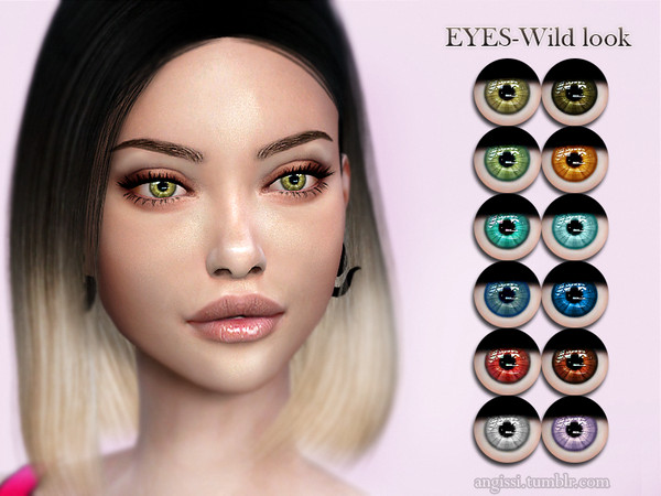 Sims 4 Wild look eyes by ANGISSI at TSR