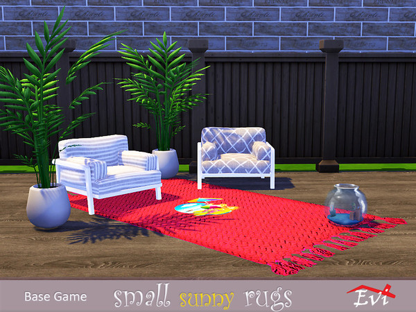 Sims 4 Small sunny rugs by evi at TSR