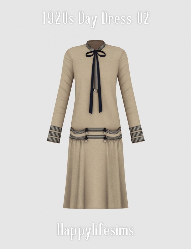 1920s Day Dress 02 at Happy Life Sims » Sims 4 Updates