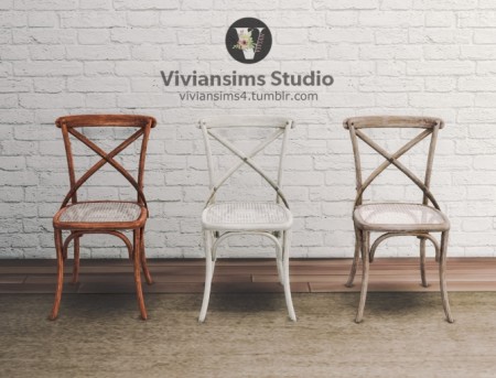 107 Farmhouse Side Chair (P) at Viviansims Studio
