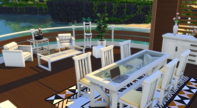 Sims 4 Paradise on the water Yacht by Pyrenea at Sims Artists