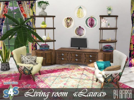 Sims 4 Laura living room at Aifirsa