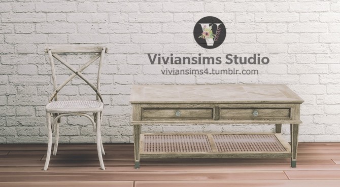 Sims 4 106 Monty Coffee Table (P) at Viviansims Studio