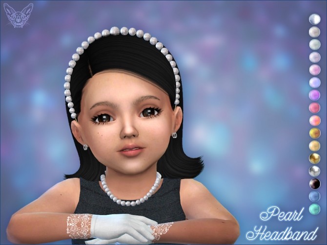 Sims 4 Pearl Headband For Toddlers at Giulietta