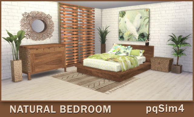 Sims 4 Natural Bedroom at pqSims4