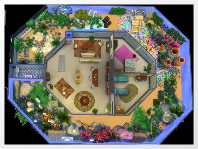 Sims 4 Aquarium house by Blackbeauty583 at Beauty Sims