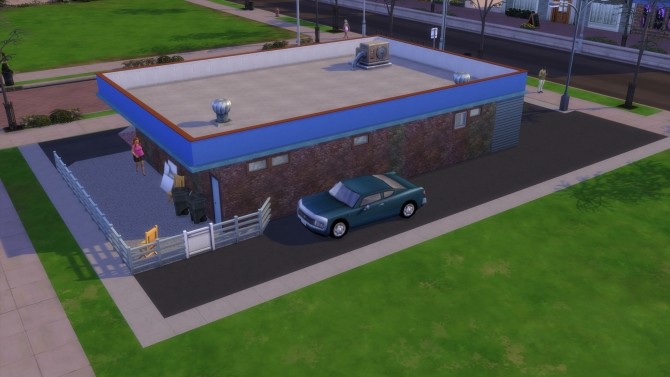 Sims 4 Grungy Fish and Chips shop No CC by mca0004 at Mod The Sims