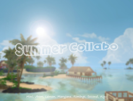 Summer Collabo set at Lemon Sims 4