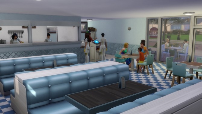Sims 4 Grungy Fish and Chips shop No CC by mca0004 at Mod The Sims