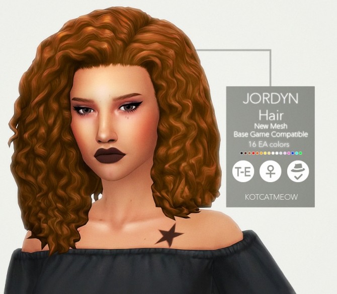 Sims 4 Jordyn hair at KotCatMeow