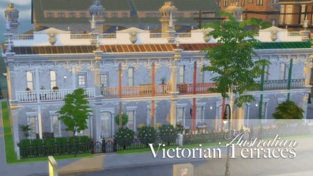 Victorian Australian Terraced Houses by FernSims at Mod The Sims