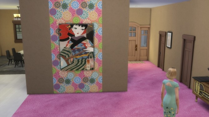 Sims 4 Japanese retro art paintings by Feelshy at Mod The Sims