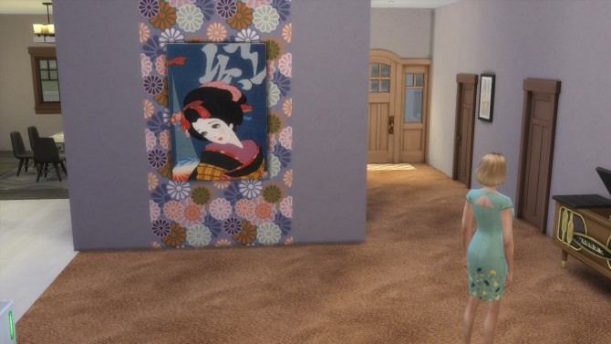 Sims 4 Japanese retro art paintings by Feelshy at Mod The Sims