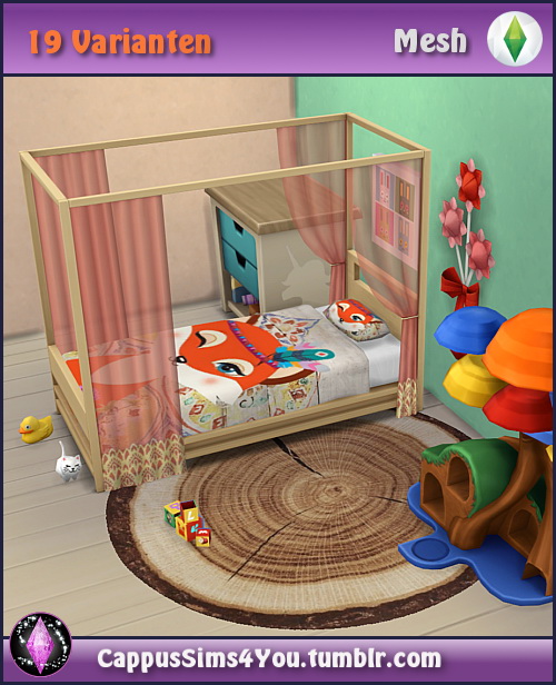 Sims 4 Mattress for toddler bed at CappusSims4You