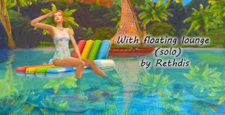 With floating lounge (solo) poses at Rethdis-love