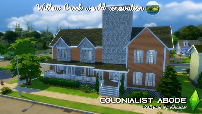 Sims 4 Colonialist abode Willow Creek Renovation #11 by iSandor at Mod The Sims