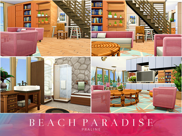 Sims 4 Beach Paradise by Pralinesims at TSR