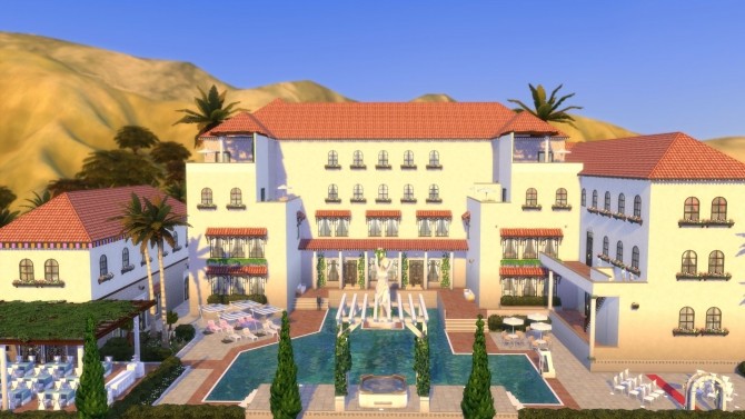 Sims 4 Oasis Resort & Spa by RayanStar at TSR