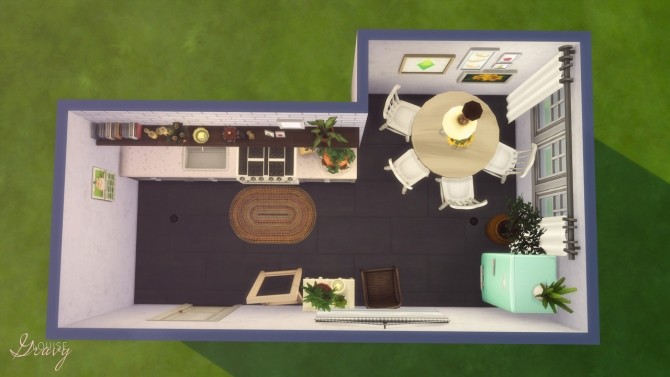 Sims 4 Tiny Kitchen at GravySims