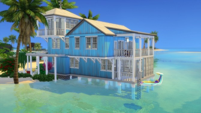 Sims 4 Abaco Cottage CC Free by kiimy 2 Sweet at Mod The Sims