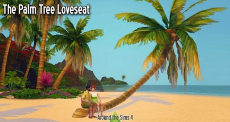 The palm tree loveseat by Sandy at Around the Sims 4