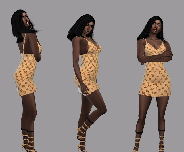 Sims 4 MochaCombo dress at Teenageeaglerunner