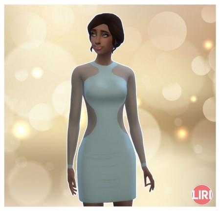 Chiffon Party Dress by Lierie at Mod The Sims