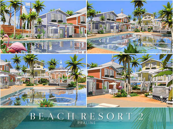Sims 4 Beach Resort 2 by Pralinesims at TSR