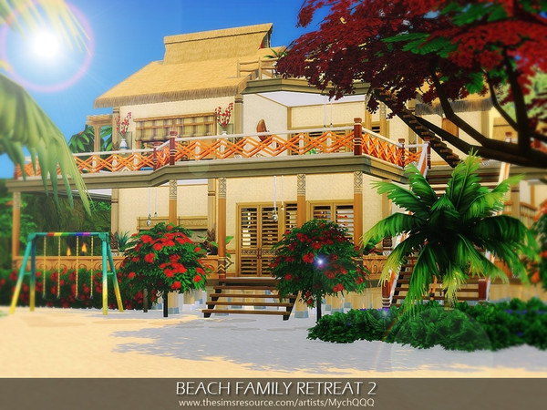 Sims 4 Beach Family Retreat 2 by MychQQQ at TSR