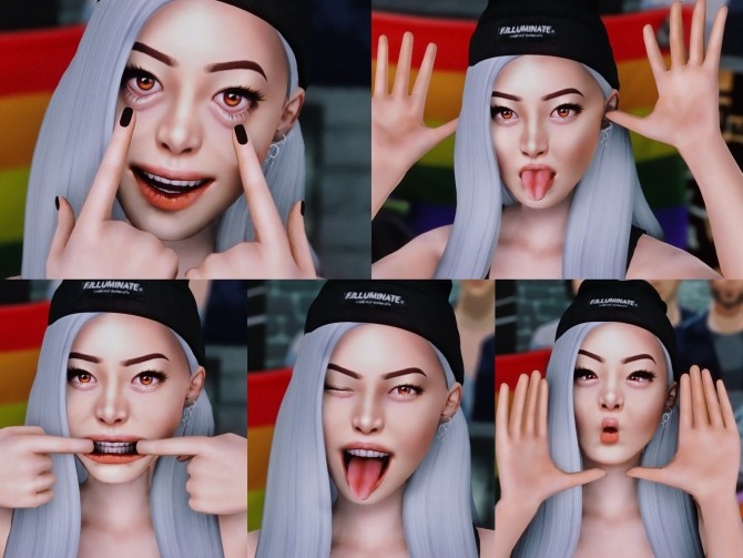 Sims 4 Silly Faces Pose Pack at Katverse