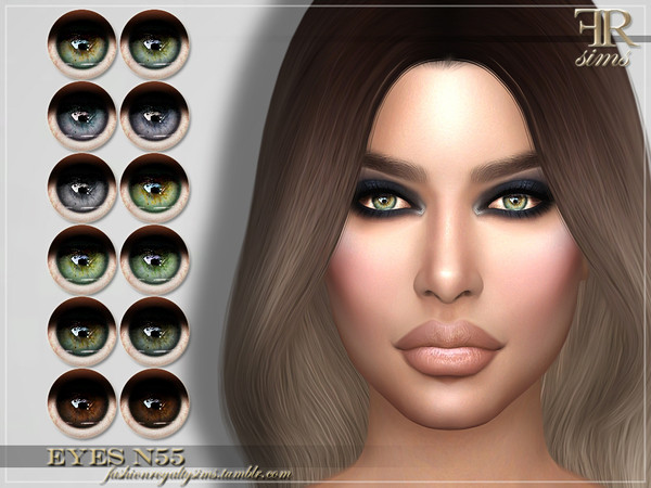 Sims 4 FRS Eyes N55 by FashionRoyaltySims at TSR