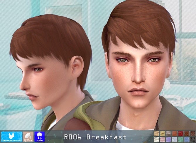 Sims 4 R006 Breakfast hair M (P) at Newsea Sims 4