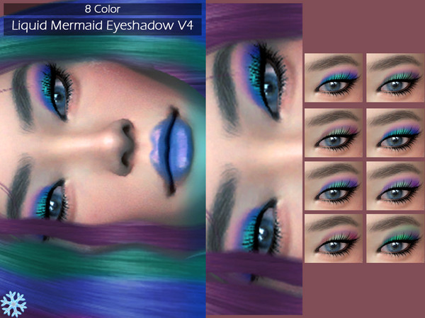 Sims 4 LMCS Liquid Mermaid Eyeshadow V4 by Lisaminicatsims at TSR