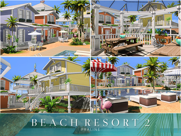 Sims 4 Beach Resort 2 by Pralinesims at TSR