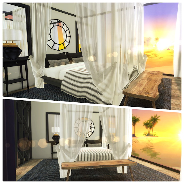 Sims 4 Modern Beach Bedroom at Liney Sims