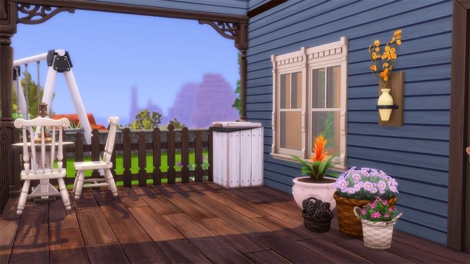 Sims 4 Simple Colorful Home by Cassie Flouf at L’UniverSims
