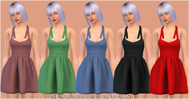 Sims 4 Dress 98 at All by Glaza